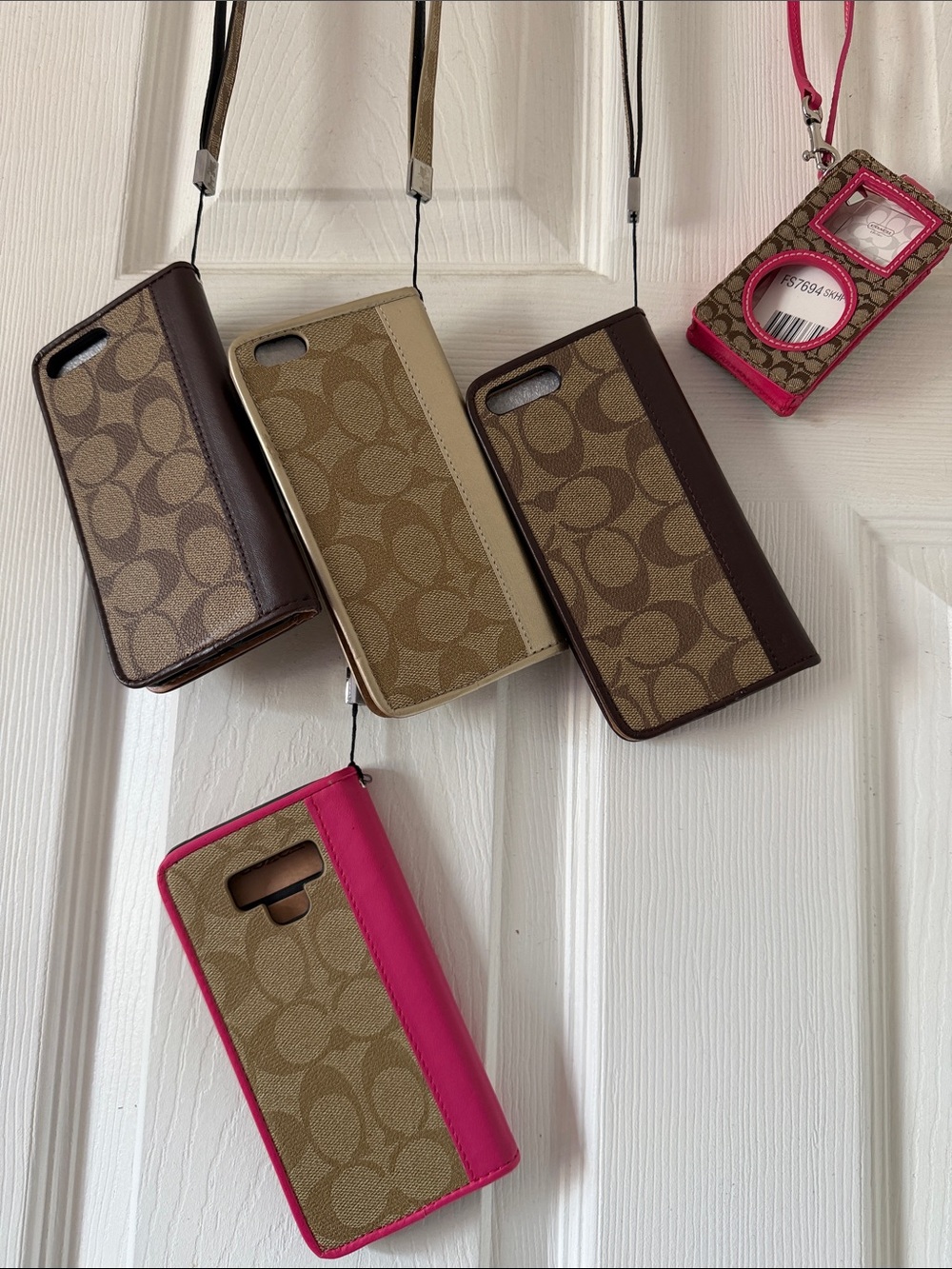 Coach Bundle-Signature Canvas Wristlet Phone Case